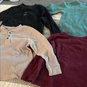 4 toddler's Henley & thermals